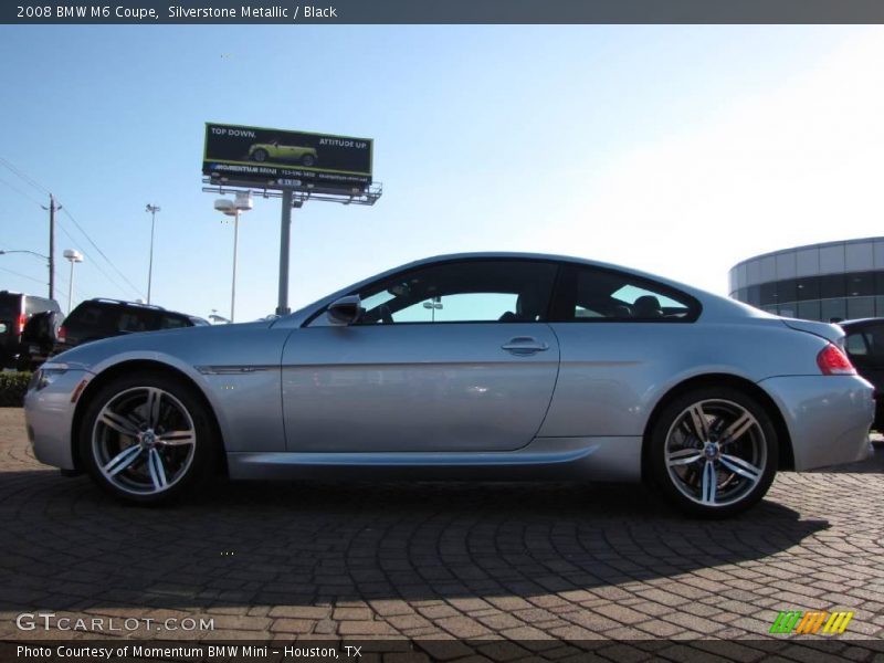 Silverstone Metallic / Black 2008 BMW M6 Coupe