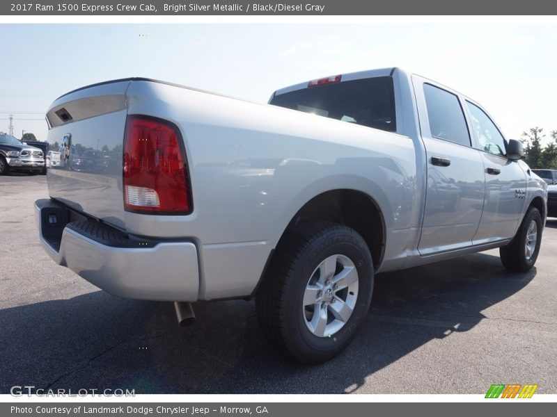 Bright Silver Metallic / Black/Diesel Gray 2017 Ram 1500 Express Crew Cab