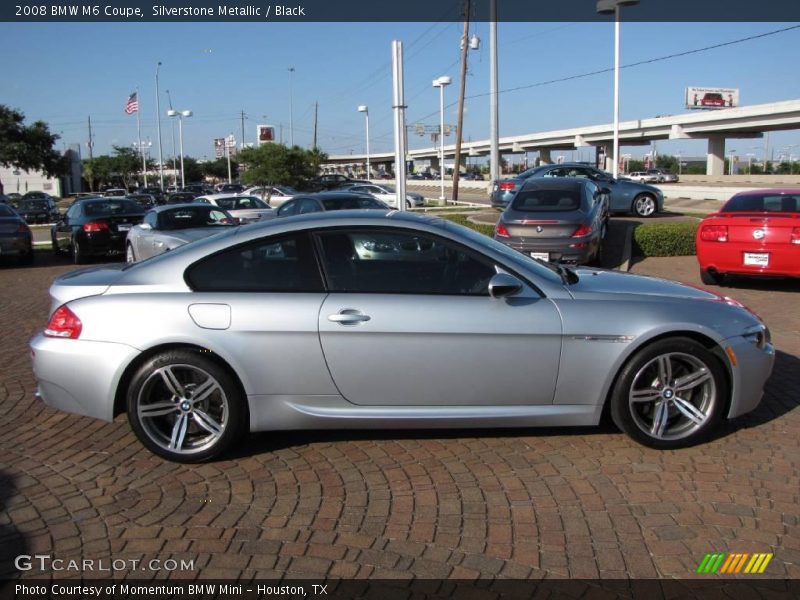 Silverstone Metallic / Black 2008 BMW M6 Coupe