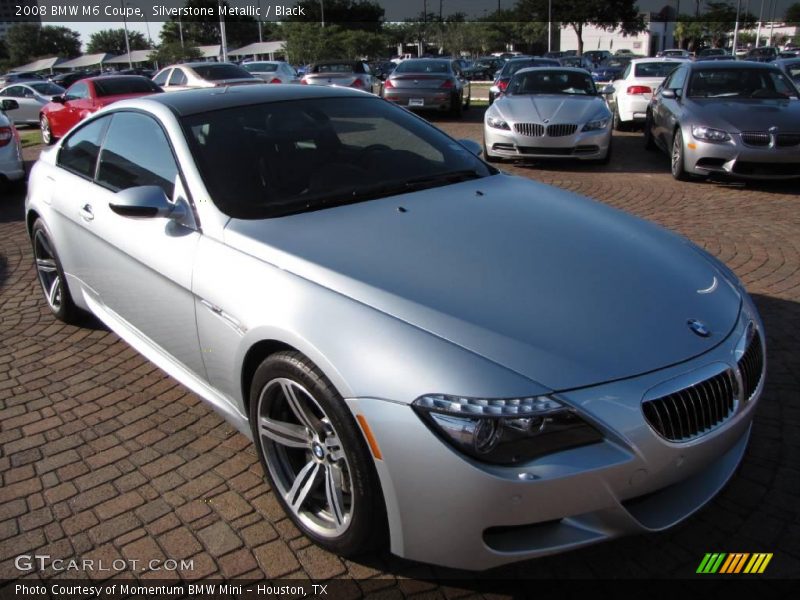 Silverstone Metallic / Black 2008 BMW M6 Coupe