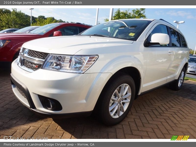 Pearl White Tri-Coat / Black 2016 Dodge Journey SXT