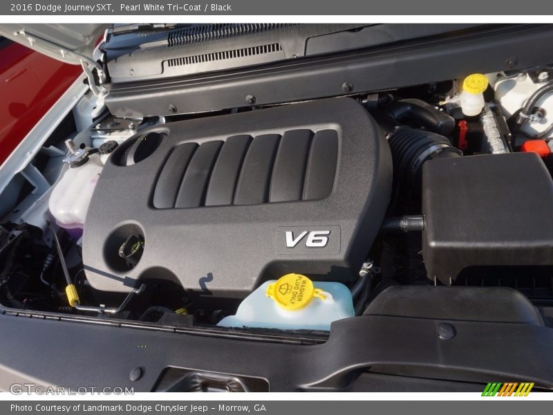 Pearl White Tri-Coat / Black 2016 Dodge Journey SXT