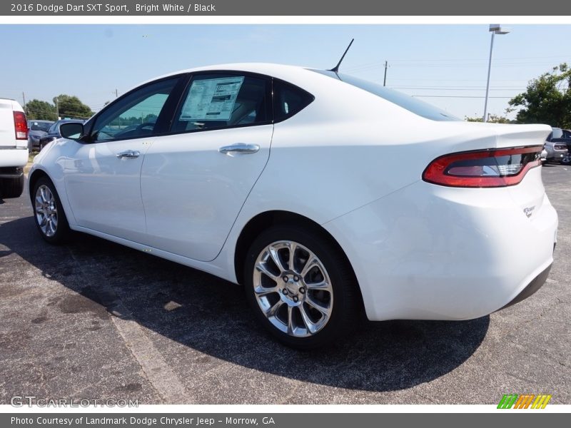Bright White / Black 2016 Dodge Dart SXT Sport