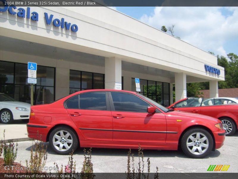 Electric Red / Black 2004 BMW 3 Series 325i Sedan