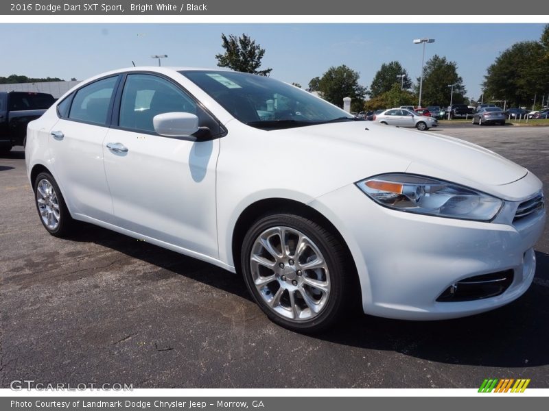 Bright White / Black 2016 Dodge Dart SXT Sport