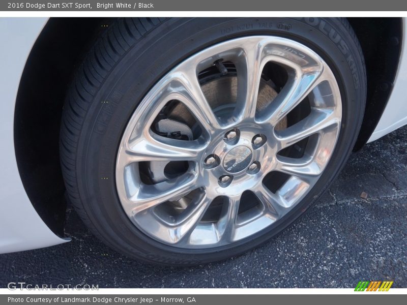 Bright White / Black 2016 Dodge Dart SXT Sport