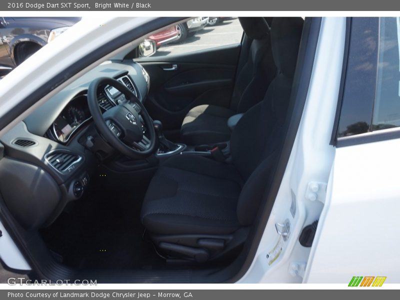 Bright White / Black 2016 Dodge Dart SXT Sport