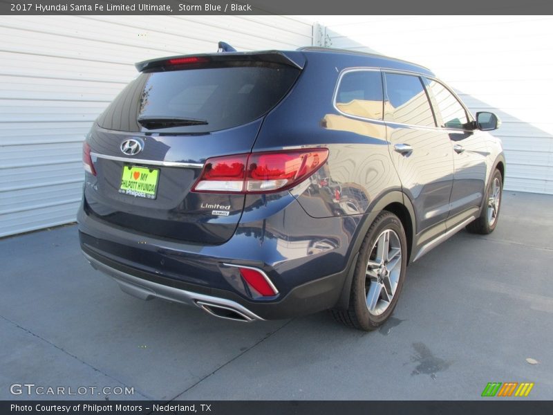 Storm Blue / Black 2017 Hyundai Santa Fe Limited Ultimate