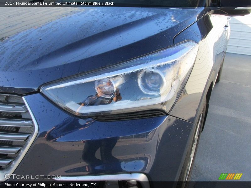 Storm Blue / Black 2017 Hyundai Santa Fe Limited Ultimate