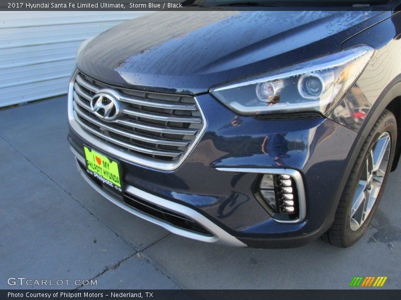 Storm Blue / Black 2017 Hyundai Santa Fe Limited Ultimate