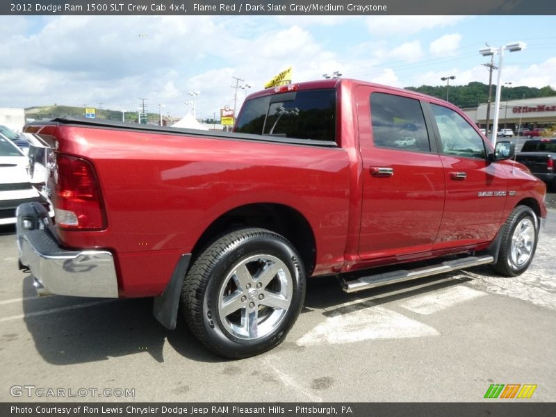 Flame Red / Dark Slate Gray/Medium Graystone 2012 Dodge Ram 1500 SLT Crew Cab 4x4