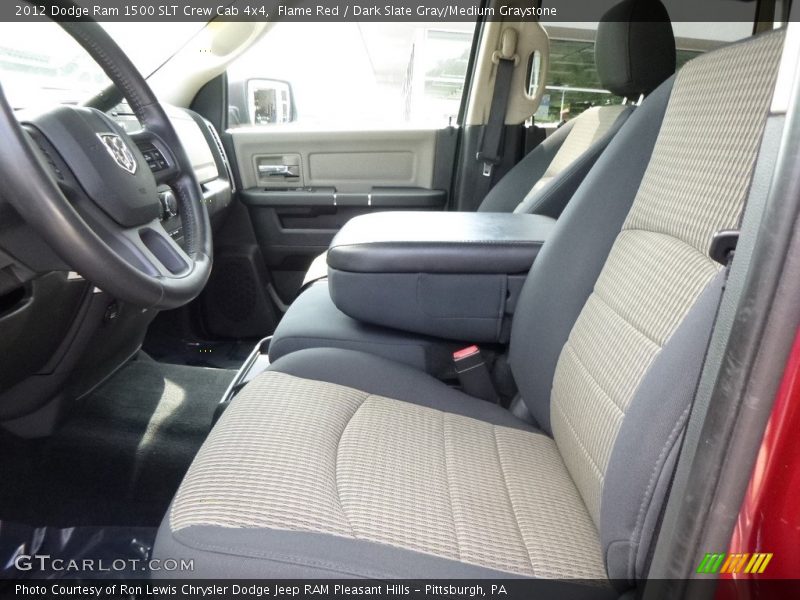 Flame Red / Dark Slate Gray/Medium Graystone 2012 Dodge Ram 1500 SLT Crew Cab 4x4