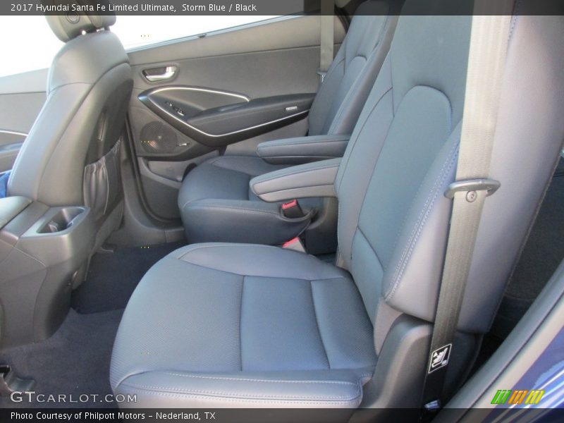 Storm Blue / Black 2017 Hyundai Santa Fe Limited Ultimate