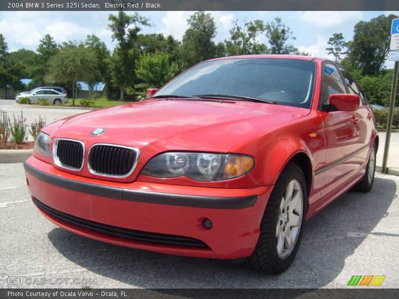 Electric Red / Black 2004 BMW 3 Series 325i Sedan