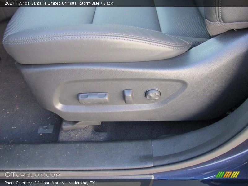 Storm Blue / Black 2017 Hyundai Santa Fe Limited Ultimate
