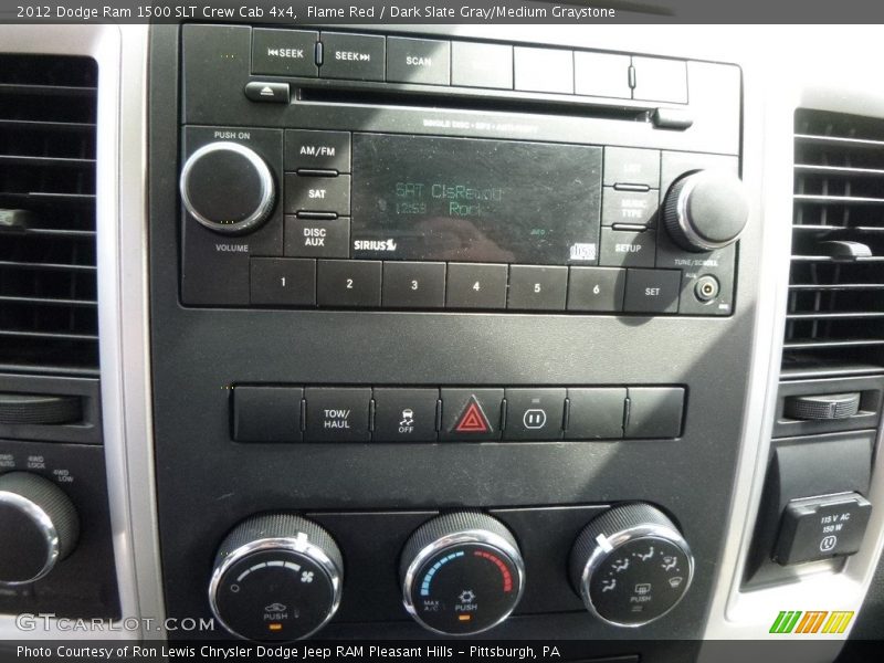Flame Red / Dark Slate Gray/Medium Graystone 2012 Dodge Ram 1500 SLT Crew Cab 4x4