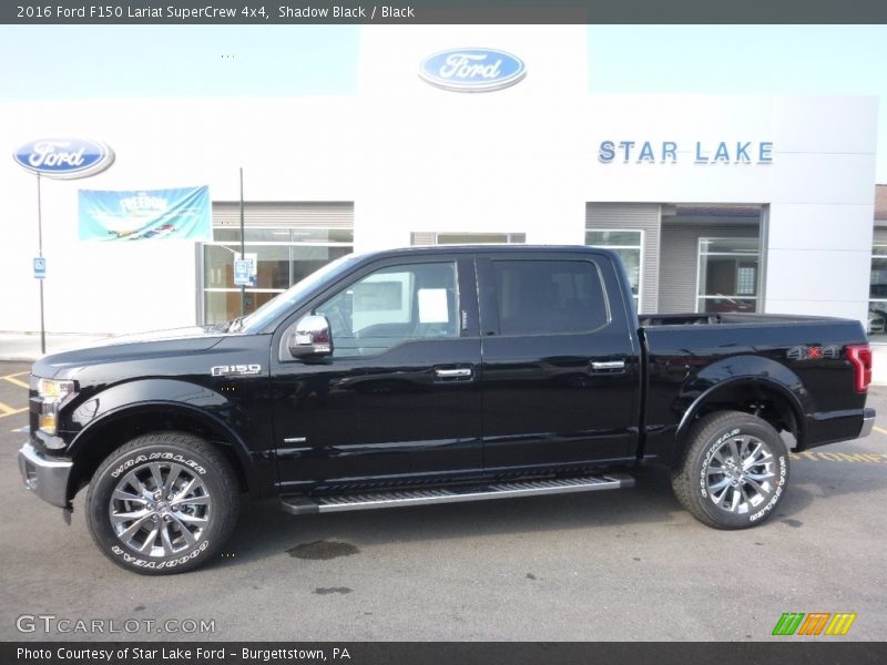 Shadow Black / Black 2016 Ford F150 Lariat SuperCrew 4x4