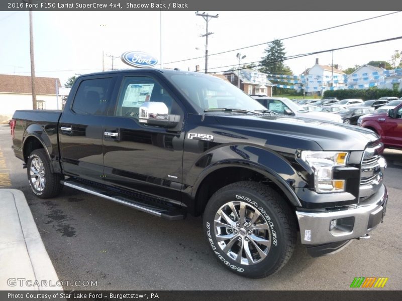 Shadow Black / Black 2016 Ford F150 Lariat SuperCrew 4x4