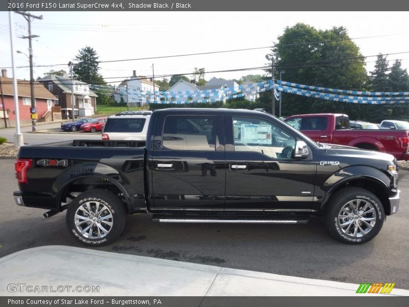 Shadow Black / Black 2016 Ford F150 Lariat SuperCrew 4x4