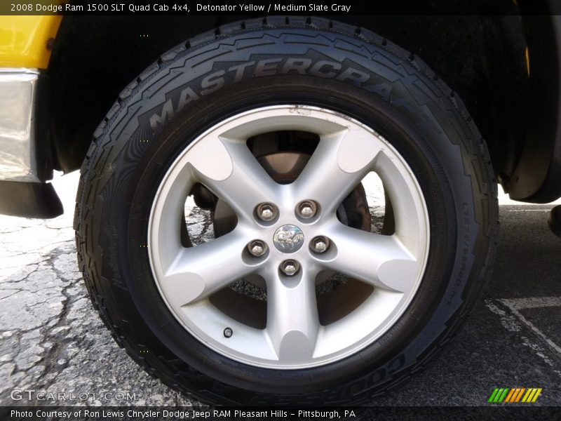 Detonator Yellow / Medium Slate Gray 2008 Dodge Ram 1500 SLT Quad Cab 4x4