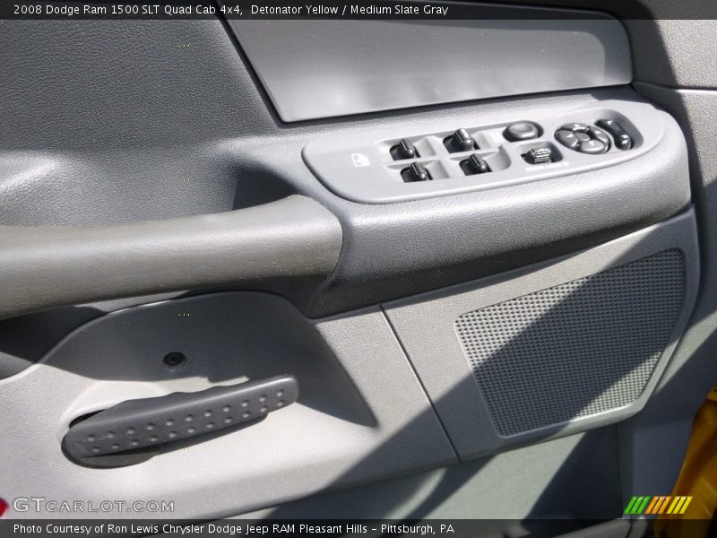 Detonator Yellow / Medium Slate Gray 2008 Dodge Ram 1500 SLT Quad Cab 4x4