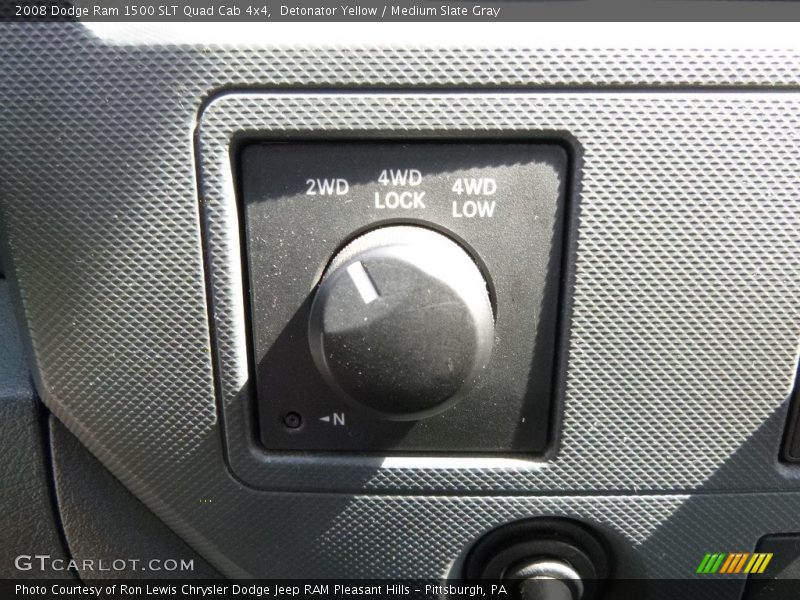 Detonator Yellow / Medium Slate Gray 2008 Dodge Ram 1500 SLT Quad Cab 4x4
