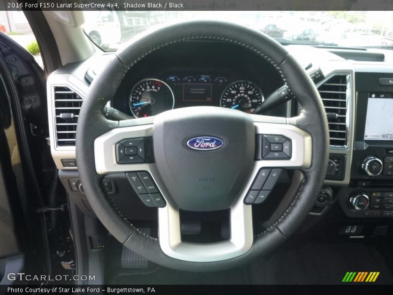 Shadow Black / Black 2016 Ford F150 Lariat SuperCrew 4x4