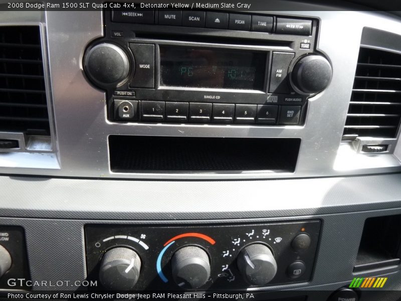 Detonator Yellow / Medium Slate Gray 2008 Dodge Ram 1500 SLT Quad Cab 4x4