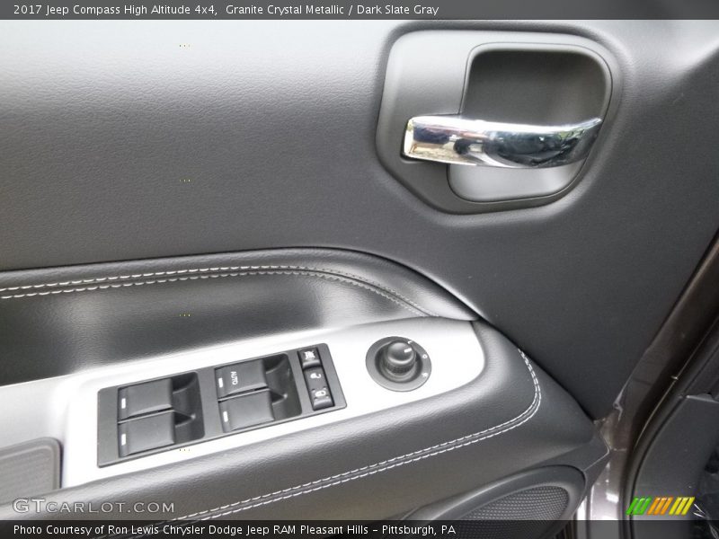Controls of 2017 Compass High Altitude 4x4