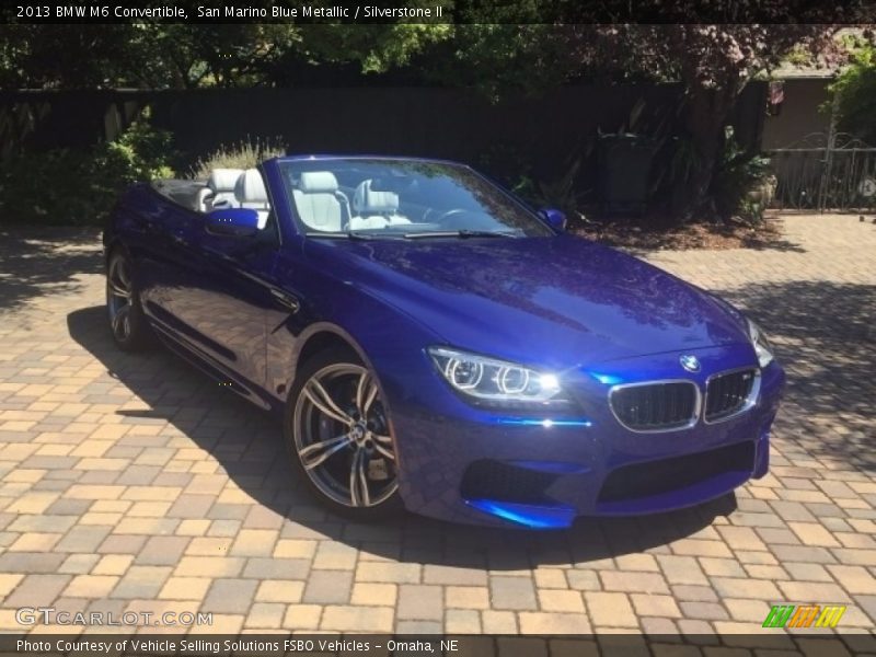 San Marino Blue Metallic / Silverstone II 2013 BMW M6 Convertible