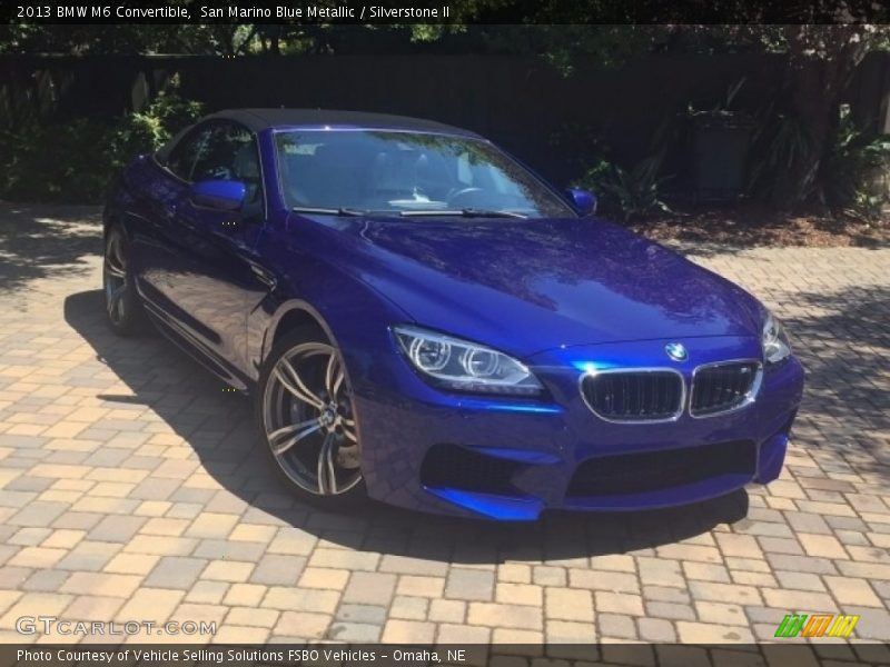 San Marino Blue Metallic / Silverstone II 2013 BMW M6 Convertible