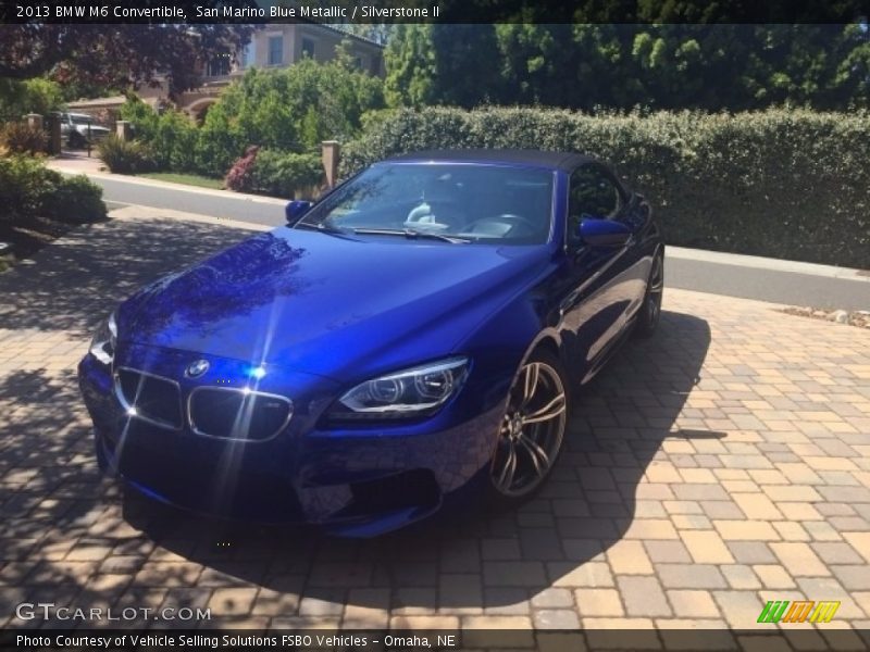 San Marino Blue Metallic / Silverstone II 2013 BMW M6 Convertible