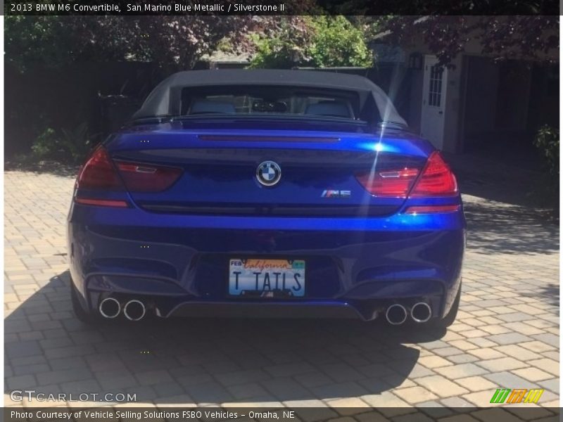 San Marino Blue Metallic / Silverstone II 2013 BMW M6 Convertible