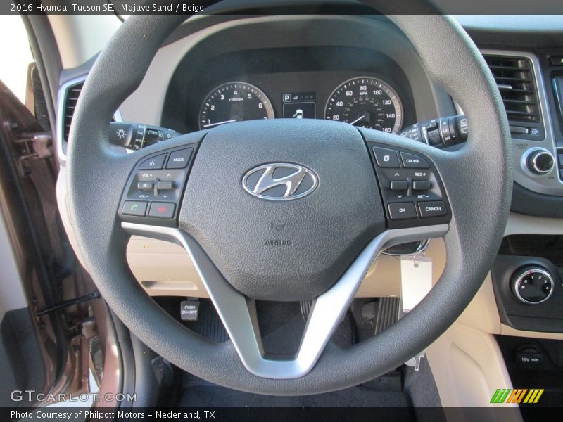 Mojave Sand / Beige 2016 Hyundai Tucson SE