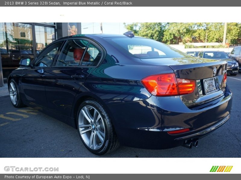 Imperial Blue Metallic / Coral Red/Black 2013 BMW 3 Series 328i Sedan