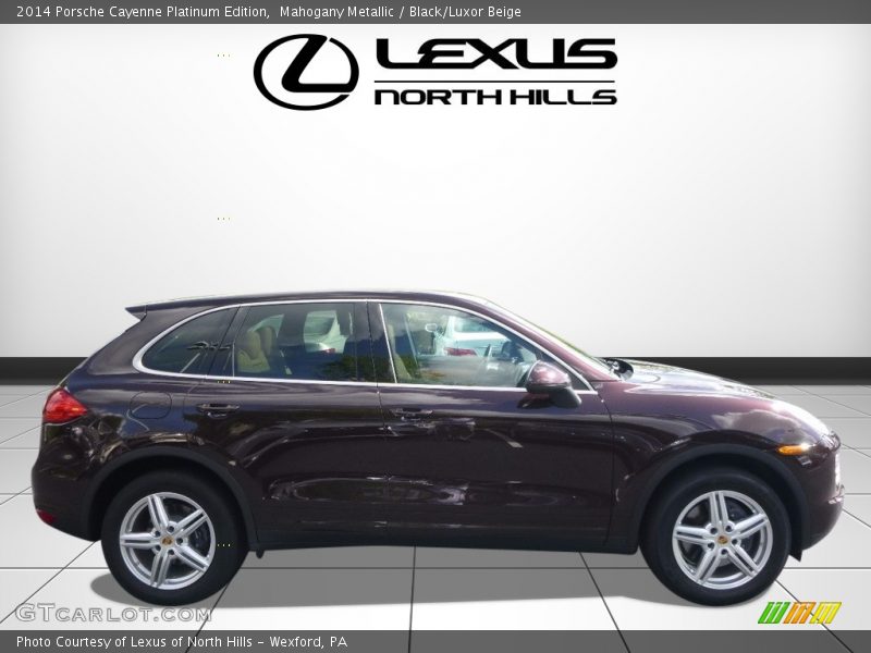 Mahogany Metallic / Black/Luxor Beige 2014 Porsche Cayenne Platinum Edition