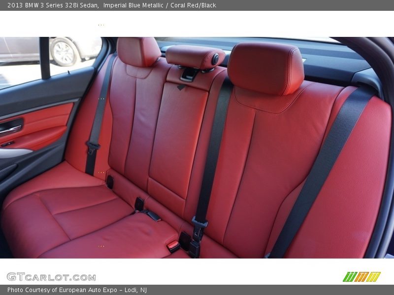Imperial Blue Metallic / Coral Red/Black 2013 BMW 3 Series 328i Sedan
