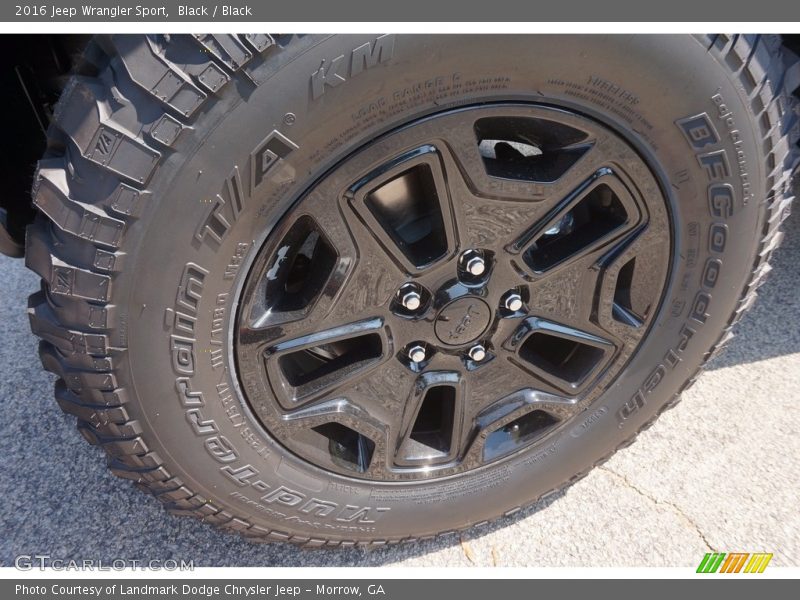 Black / Black 2016 Jeep Wrangler Sport