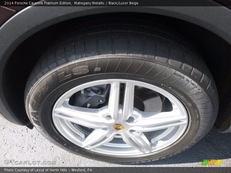 Mahogany Metallic / Black/Luxor Beige 2014 Porsche Cayenne Platinum Edition