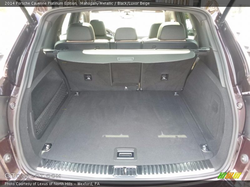 Mahogany Metallic / Black/Luxor Beige 2014 Porsche Cayenne Platinum Edition