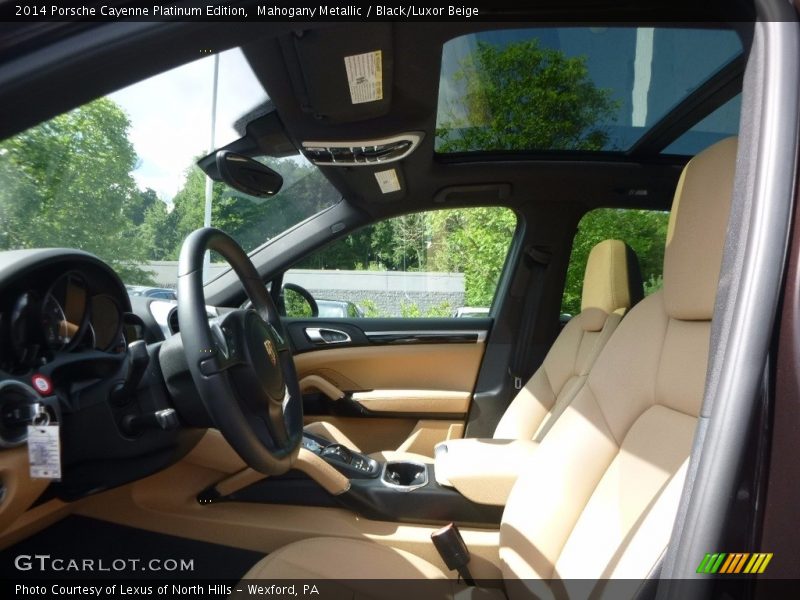 Mahogany Metallic / Black/Luxor Beige 2014 Porsche Cayenne Platinum Edition