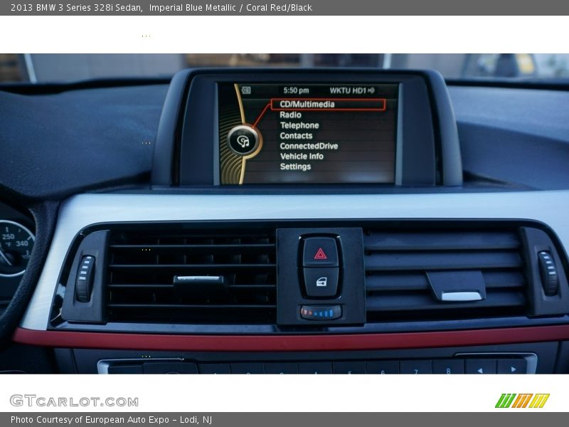 Imperial Blue Metallic / Coral Red/Black 2013 BMW 3 Series 328i Sedan