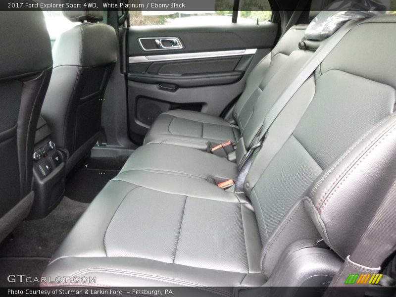 White Platinum / Ebony Black 2017 Ford Explorer Sport 4WD