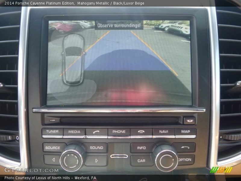 Mahogany Metallic / Black/Luxor Beige 2014 Porsche Cayenne Platinum Edition