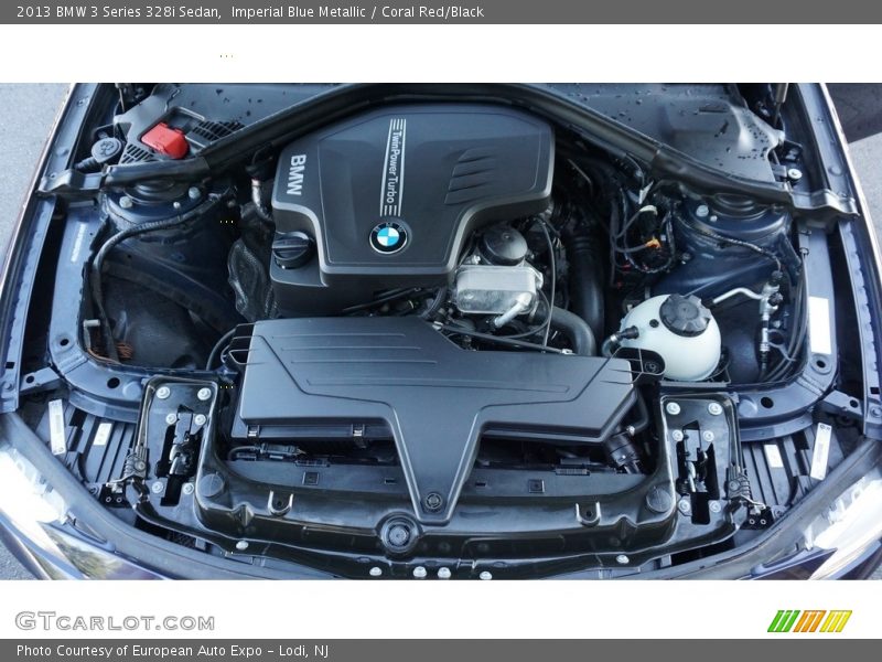Imperial Blue Metallic / Coral Red/Black 2013 BMW 3 Series 328i Sedan