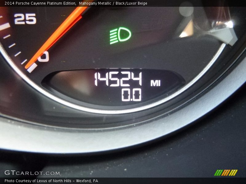 Mahogany Metallic / Black/Luxor Beige 2014 Porsche Cayenne Platinum Edition