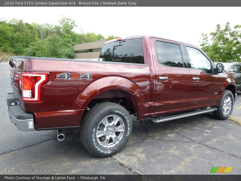 Bronze Fire / Medium Earth Gray 2016 Ford F150 Limited SuperCrew 4x4