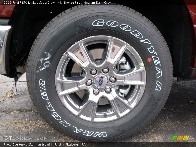 Bronze Fire / Medium Earth Gray 2016 Ford F150 Limited SuperCrew 4x4