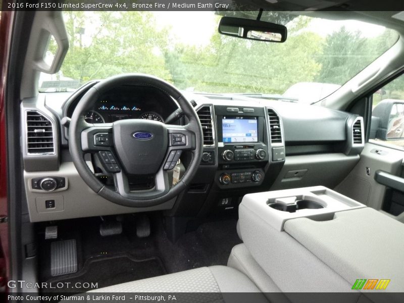 Bronze Fire / Medium Earth Gray 2016 Ford F150 Limited SuperCrew 4x4