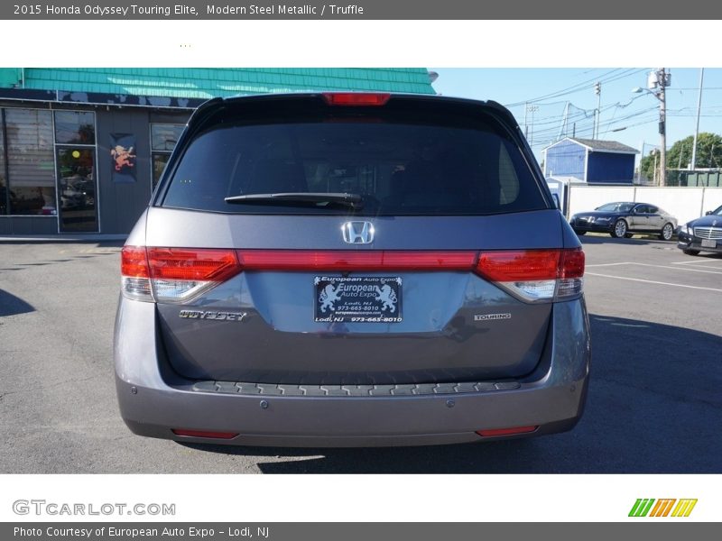 Modern Steel Metallic / Truffle 2015 Honda Odyssey Touring Elite